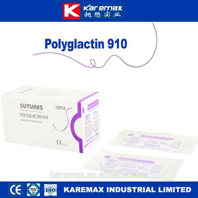 polyglactin 910 sutures surgical with cheap price CE ISO FDA